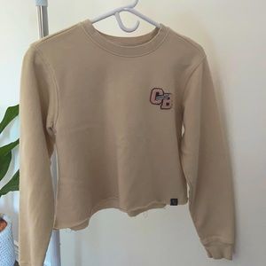 P/C collection cropped sweatshirt